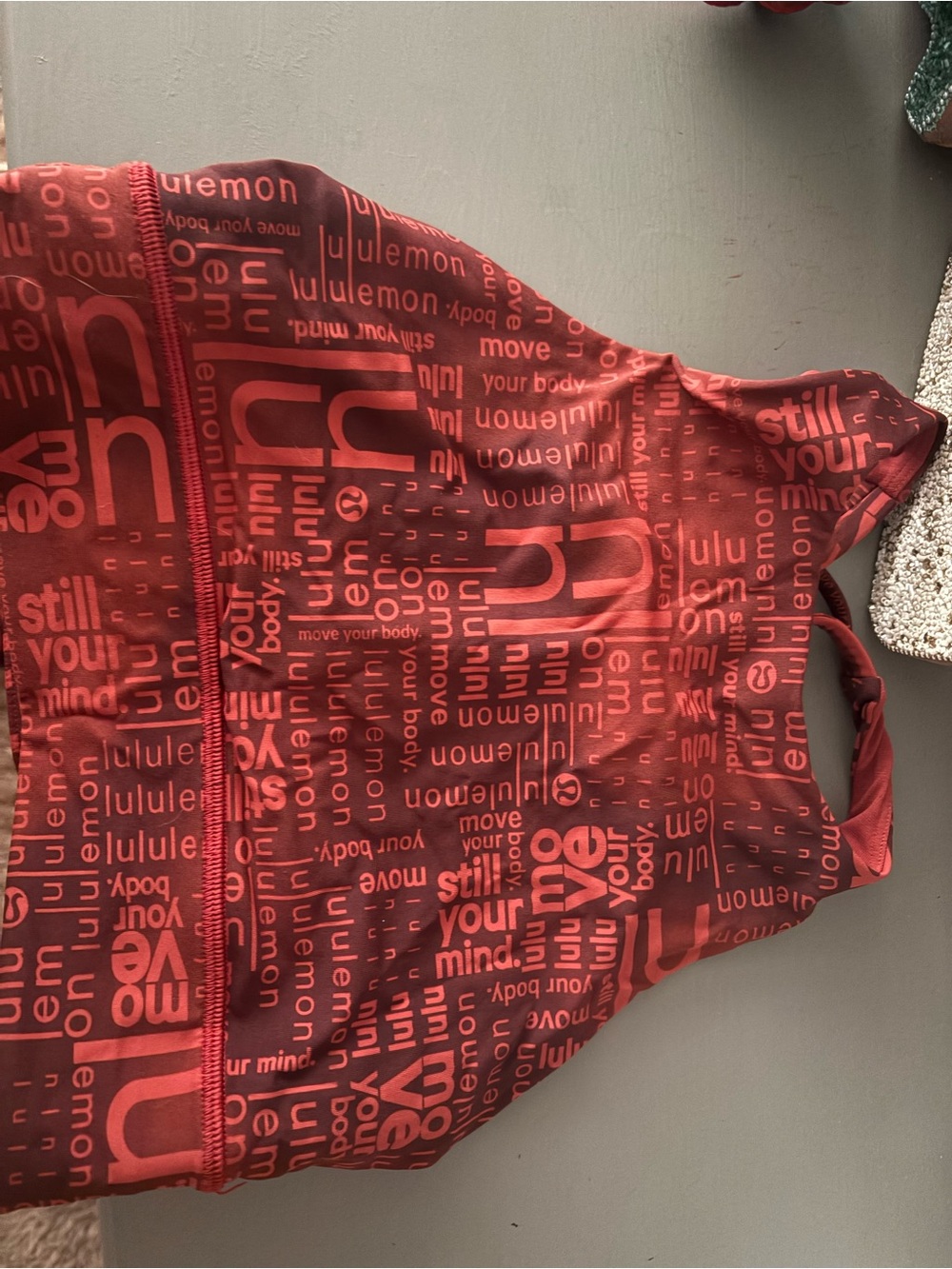 lululemon athletica Red Graphic Racerback Tank